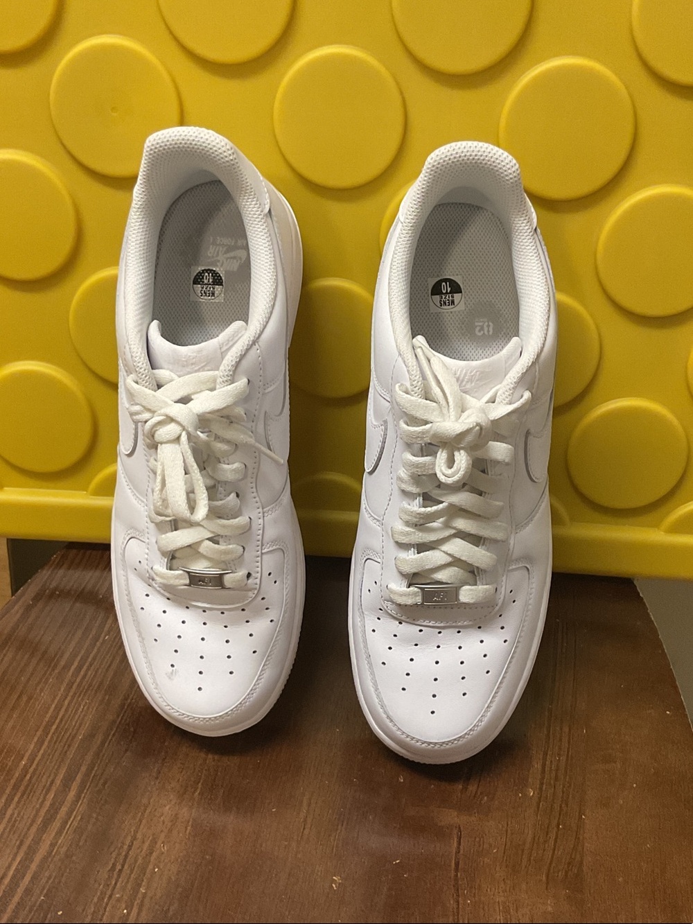 Nike White Leather Low-Top Sneakers